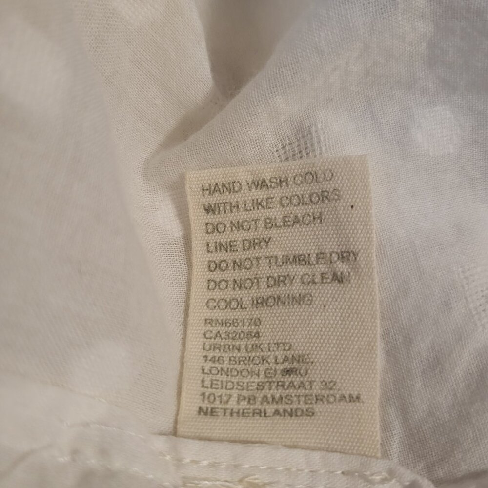 Anthropologie White Lace Wrap Top - Picture 9 of 9